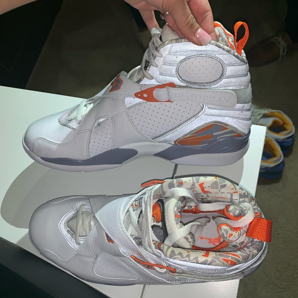 Air 8 Jordan Retro White Orange